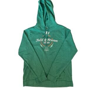 Field & Stream Men's Green Pullover Hoodie Size L Graphic
